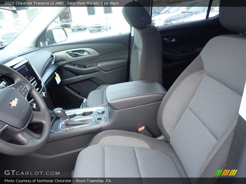 Satin Steel Metallic / Jet Black 2020 Chevrolet Traverse LS AWD