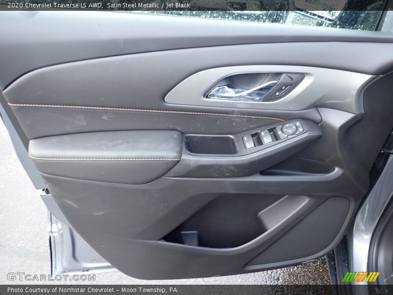 Satin Steel Metallic / Jet Black 2020 Chevrolet Traverse LS AWD