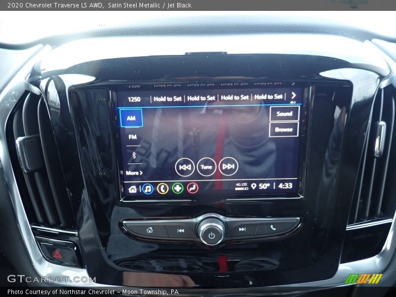 Satin Steel Metallic / Jet Black 2020 Chevrolet Traverse LS AWD