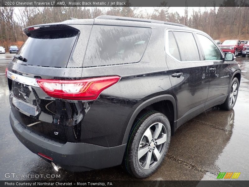 Mosaic Black Metallic / Jet Black 2020 Chevrolet Traverse LT AWD