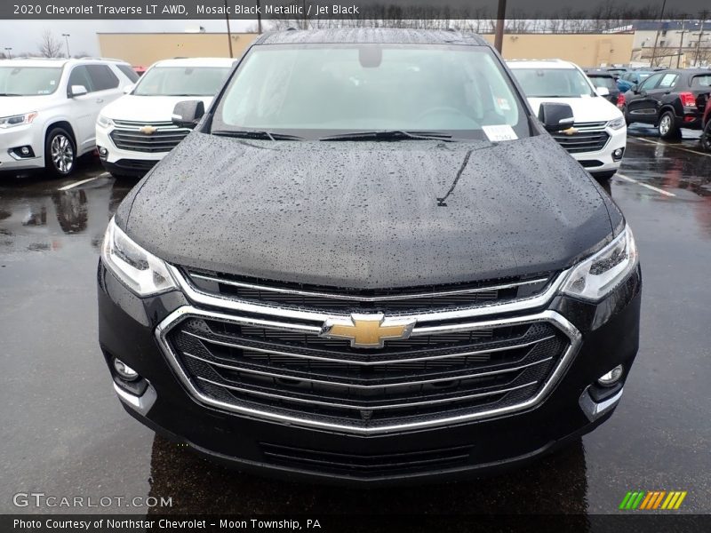 Mosaic Black Metallic / Jet Black 2020 Chevrolet Traverse LT AWD