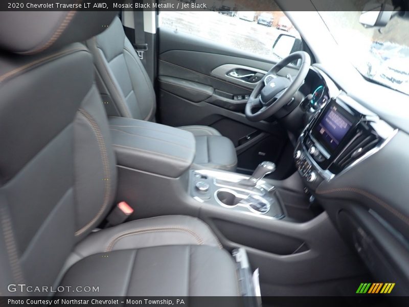 Mosaic Black Metallic / Jet Black 2020 Chevrolet Traverse LT AWD
