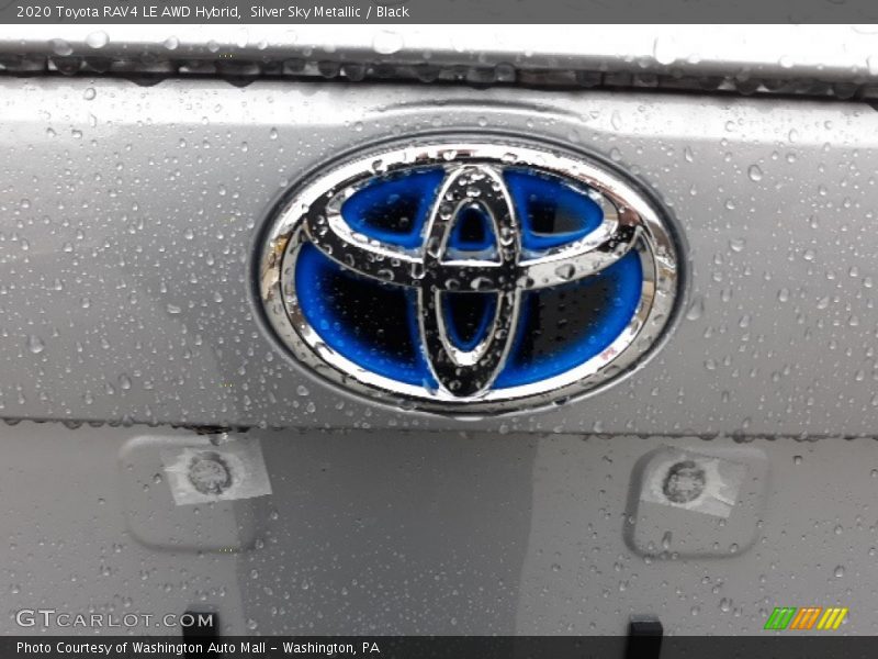 Silver Sky Metallic / Black 2020 Toyota RAV4 LE AWD Hybrid