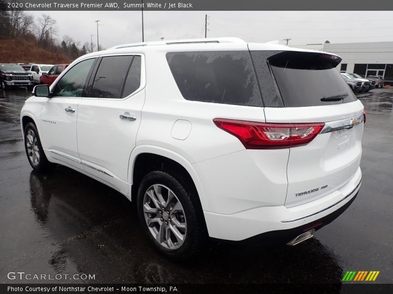Summit White / Jet Black 2020 Chevrolet Traverse Premier AWD