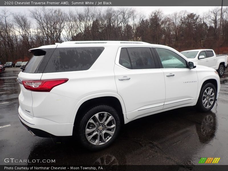Summit White / Jet Black 2020 Chevrolet Traverse Premier AWD