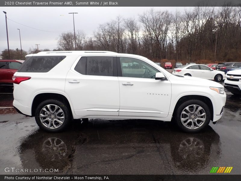 Summit White / Jet Black 2020 Chevrolet Traverse Premier AWD
