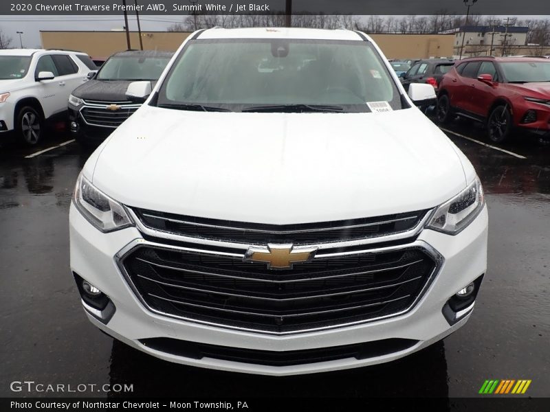 Summit White / Jet Black 2020 Chevrolet Traverse Premier AWD