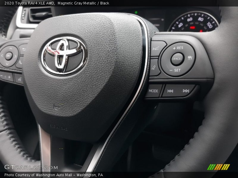 Magnetic Gray Metallic / Black 2020 Toyota RAV4 XLE AWD