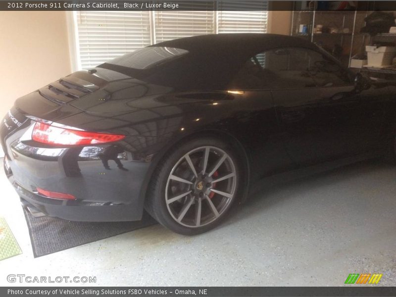 Black / Luxor Beige 2012 Porsche 911 Carrera S Cabriolet