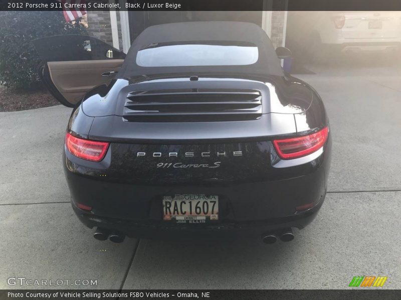 Black / Luxor Beige 2012 Porsche 911 Carrera S Cabriolet