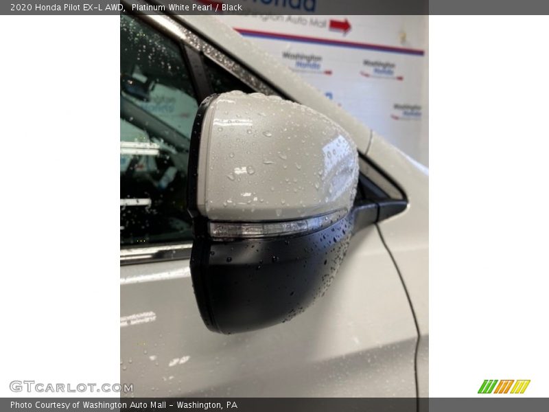 Platinum White Pearl / Black 2020 Honda Pilot EX-L AWD