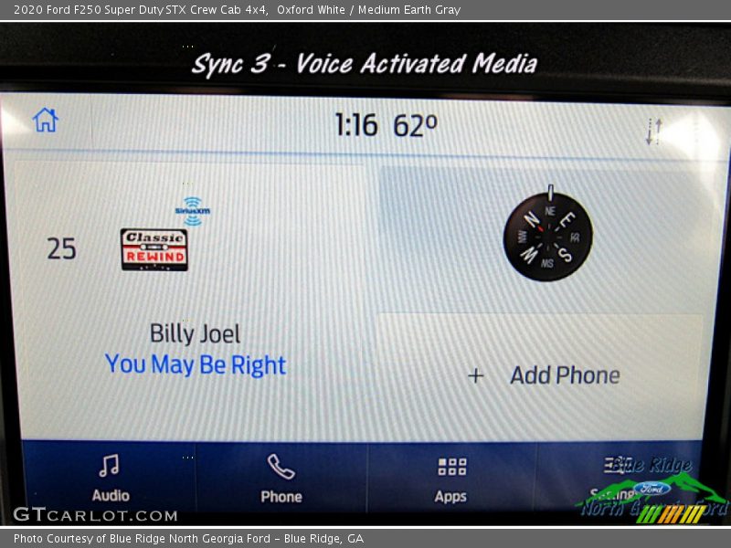 Oxford White / Medium Earth Gray 2020 Ford F250 Super Duty STX Crew Cab 4x4