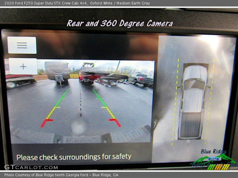 Oxford White / Medium Earth Gray 2020 Ford F250 Super Duty STX Crew Cab 4x4