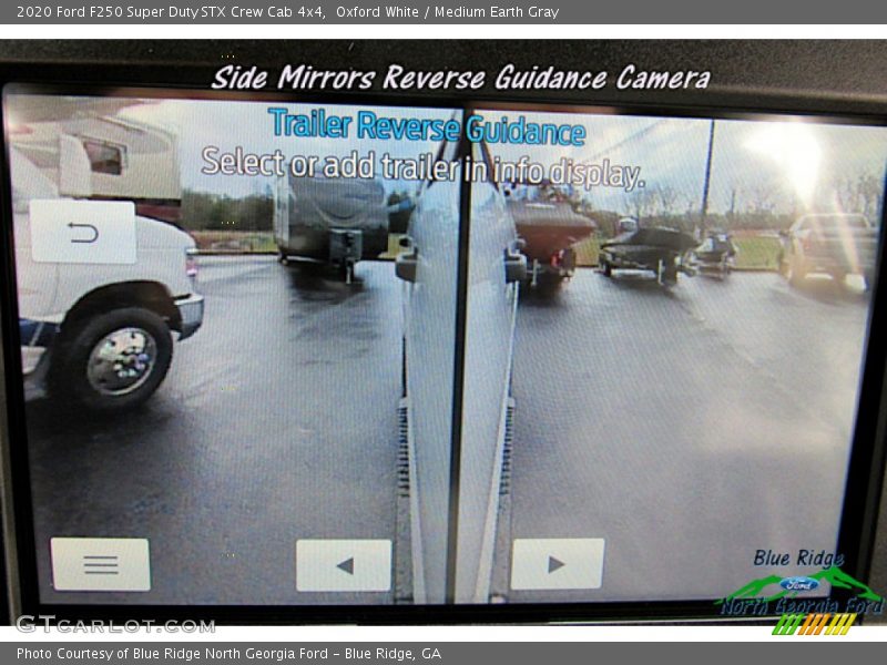 Oxford White / Medium Earth Gray 2020 Ford F250 Super Duty STX Crew Cab 4x4