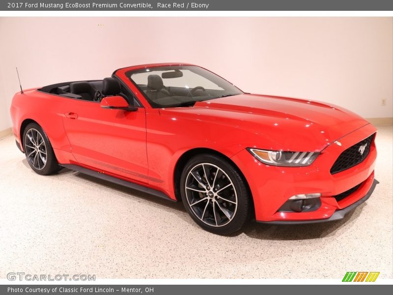 Race Red / Ebony 2017 Ford Mustang EcoBoost Premium Convertible