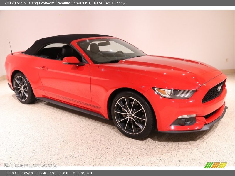 Race Red / Ebony 2017 Ford Mustang EcoBoost Premium Convertible