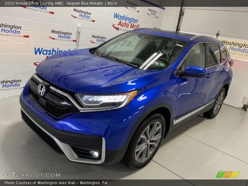 Aegean Blue Metallic / Black 2020 Honda CR-V Touring AWD