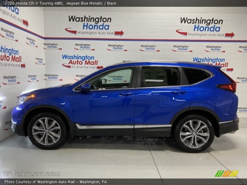 Aegean Blue Metallic / Black 2020 Honda CR-V Touring AWD