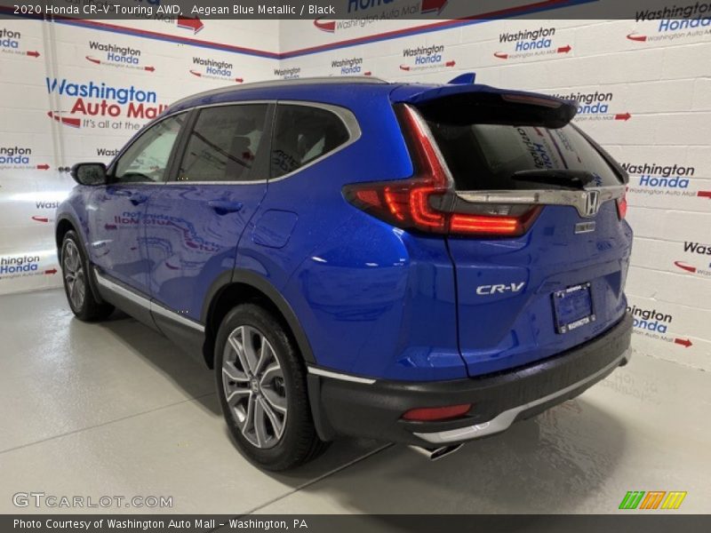 Aegean Blue Metallic / Black 2020 Honda CR-V Touring AWD