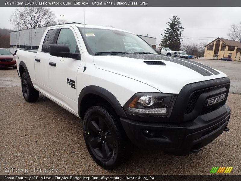 Bright White / Black/Diesel Gray 2020 Ram 1500 Classic Warlock Quad Cab 4x4