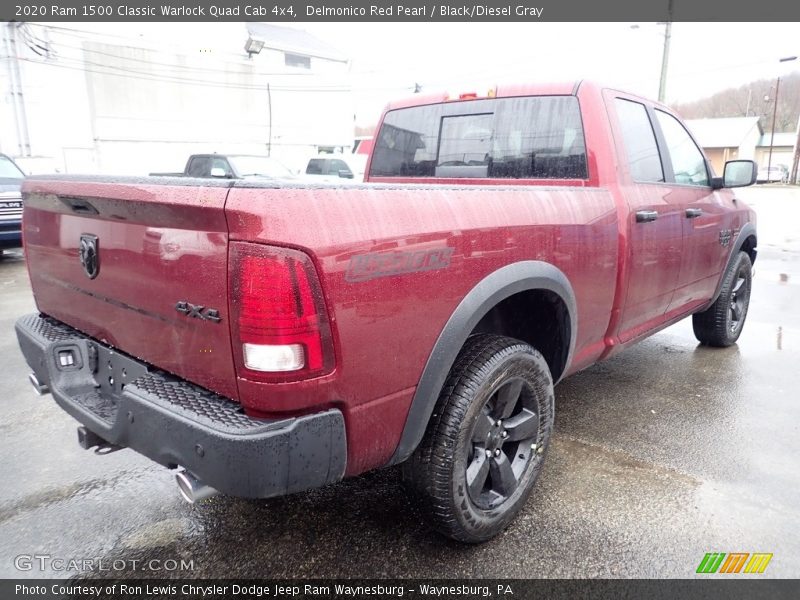 Delmonico Red Pearl / Black/Diesel Gray 2020 Ram 1500 Classic Warlock Quad Cab 4x4