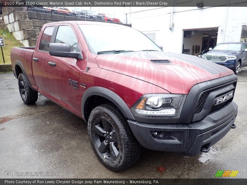 Delmonico Red Pearl / Black/Diesel Gray 2020 Ram 1500 Classic Warlock Quad Cab 4x4