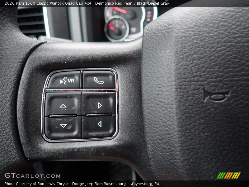 Delmonico Red Pearl / Black/Diesel Gray 2020 Ram 1500 Classic Warlock Quad Cab 4x4