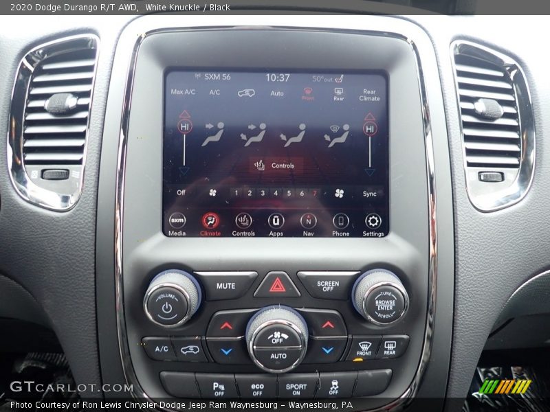 Controls of 2020 Durango R/T AWD