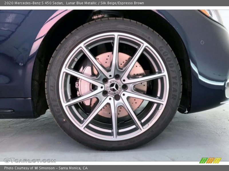Lunar Blue Metallic / Silk Beige/Espresso Brown 2020 Mercedes-Benz S 450 Sedan