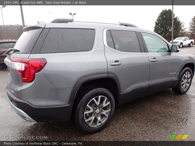 Satin Steel Metallic / Jet Black 2020 GMC Acadia SLE AWD