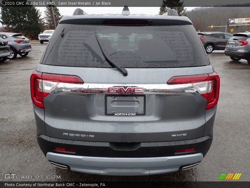 Satin Steel Metallic / Jet Black 2020 GMC Acadia SLE AWD