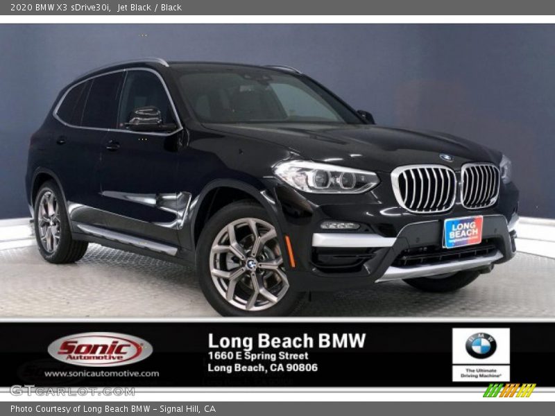 Jet Black / Black 2020 BMW X3 sDrive30i