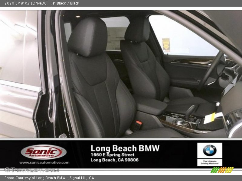 Jet Black / Black 2020 BMW X3 sDrive30i