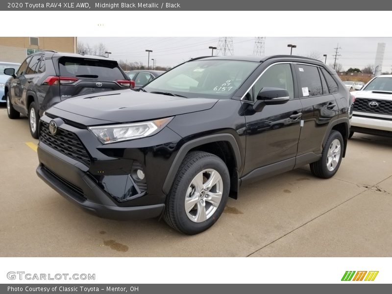 Midnight Black Metallic / Black 2020 Toyota RAV4 XLE AWD