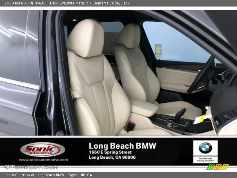 Dark Graphite Metallic / Canberra Beige/Black 2020 BMW X3 sDrive30i