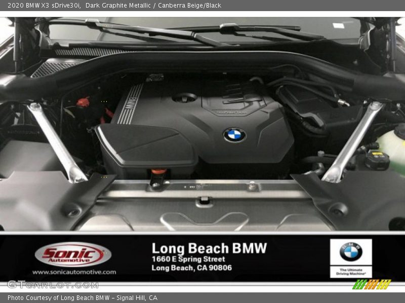 Dark Graphite Metallic / Canberra Beige/Black 2020 BMW X3 sDrive30i