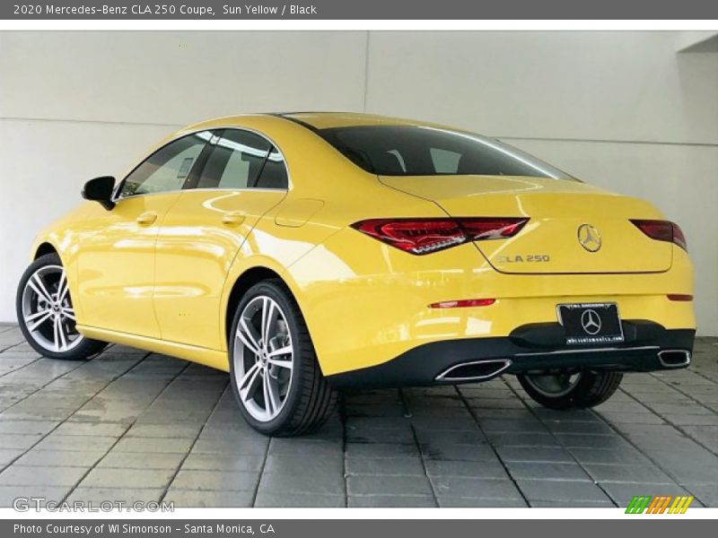 Sun Yellow / Black 2020 Mercedes-Benz CLA 250 Coupe
