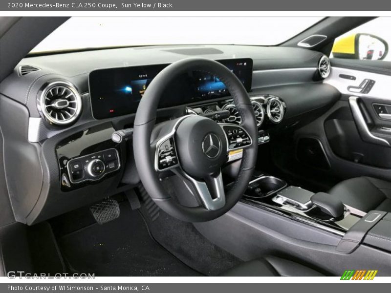 Sun Yellow / Black 2020 Mercedes-Benz CLA 250 Coupe