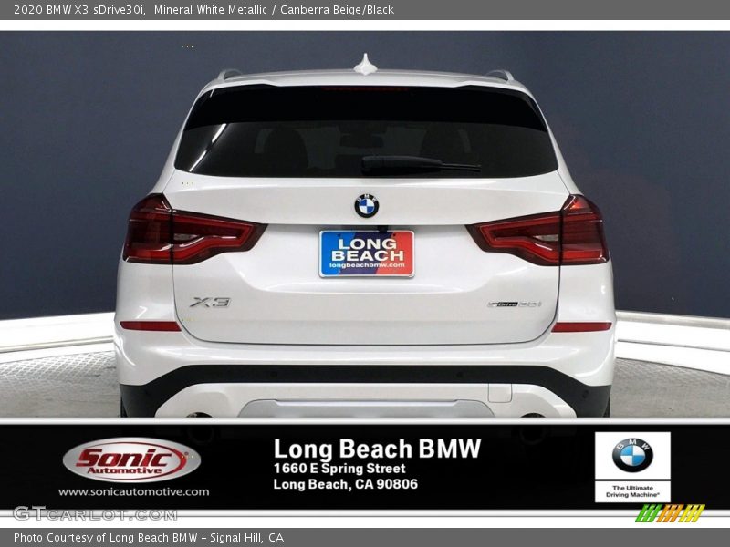Mineral White Metallic / Canberra Beige/Black 2020 BMW X3 sDrive30i