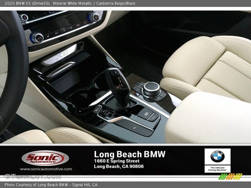 Mineral White Metallic / Canberra Beige/Black 2020 BMW X3 sDrive30i