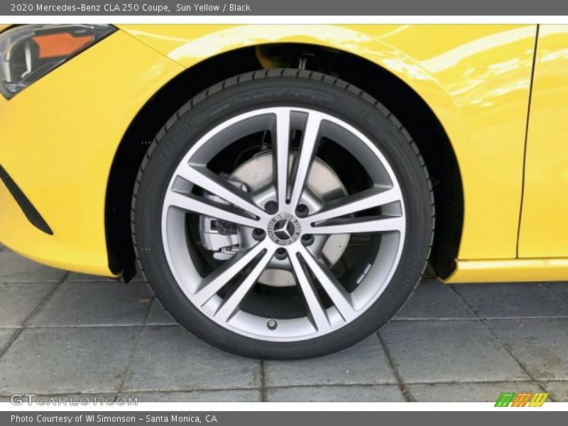 Sun Yellow / Black 2020 Mercedes-Benz CLA 250 Coupe