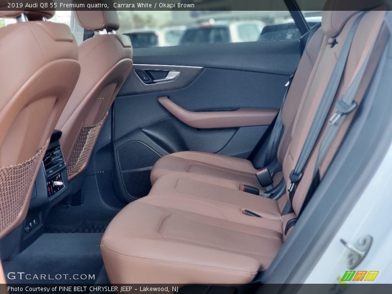 Carrara White / Okapi Brown 2019 Audi Q8 55 Premium quattro