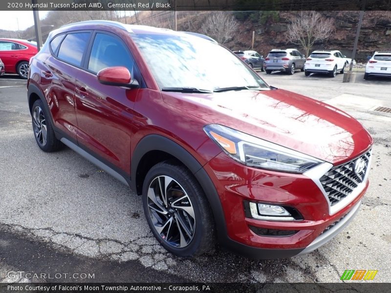 Gemstone Red / Black 2020 Hyundai Tucson Sport AWD