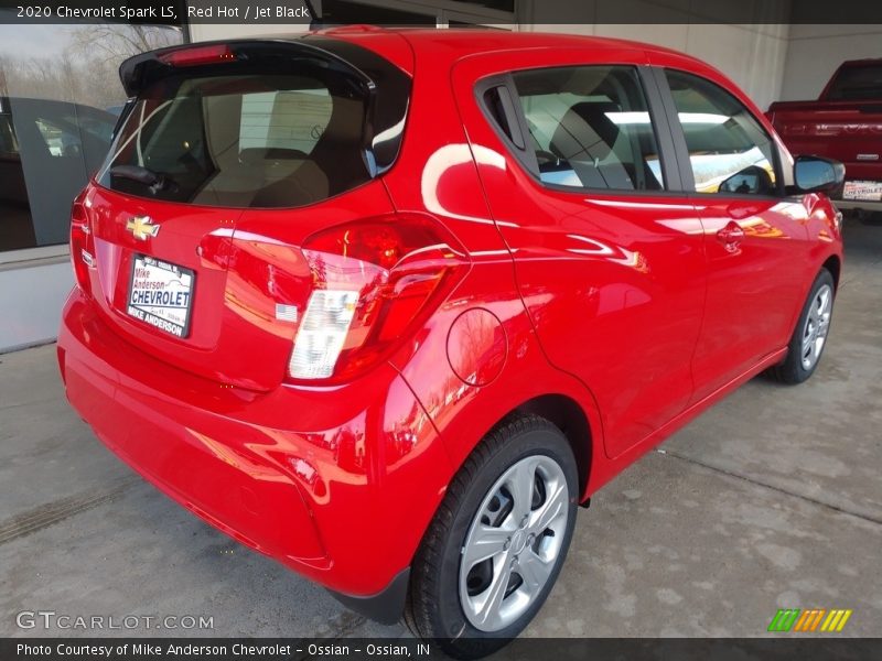 Red Hot / Jet Black 2020 Chevrolet Spark LS