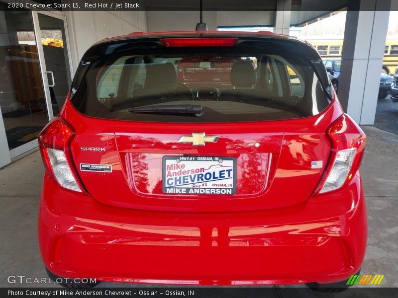 Red Hot / Jet Black 2020 Chevrolet Spark LS