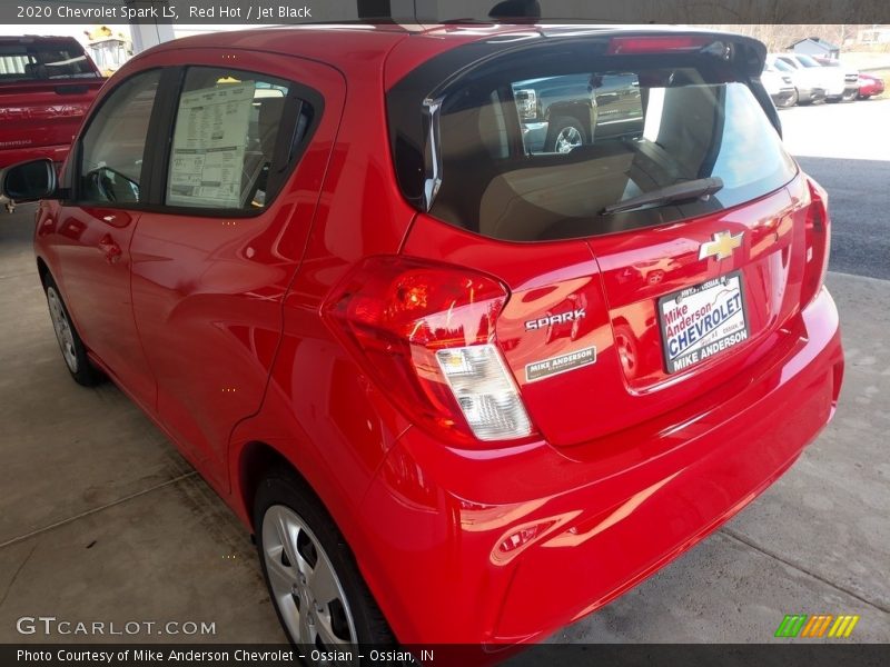 Red Hot / Jet Black 2020 Chevrolet Spark LS