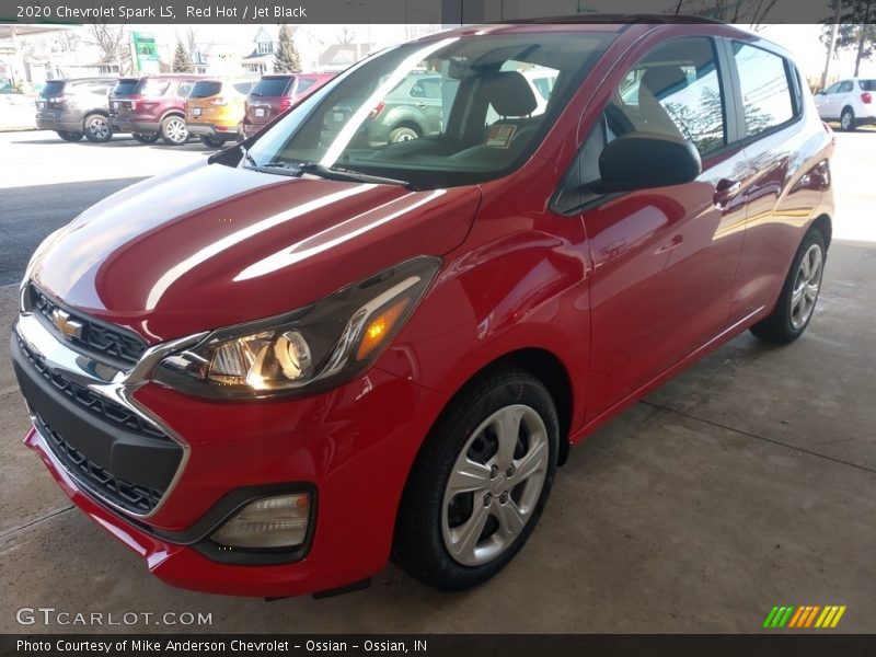 Red Hot / Jet Black 2020 Chevrolet Spark LS