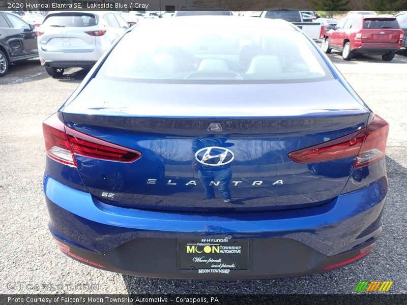 Lakeside Blue / Gray 2020 Hyundai Elantra SE