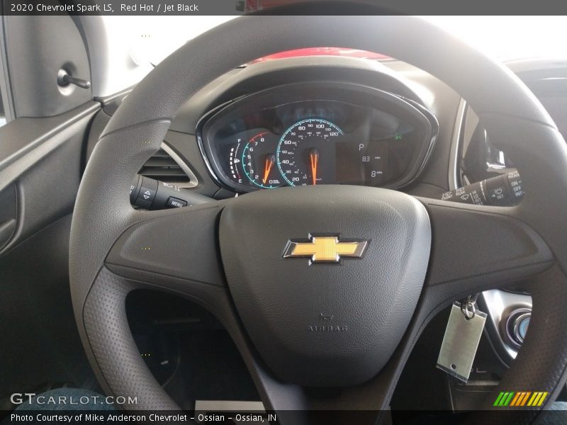 Red Hot / Jet Black 2020 Chevrolet Spark LS