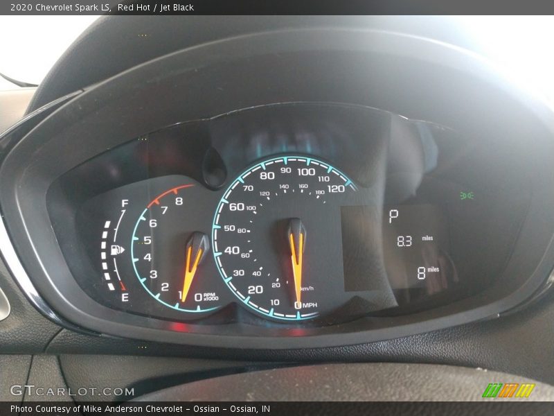 Red Hot / Jet Black 2020 Chevrolet Spark LS